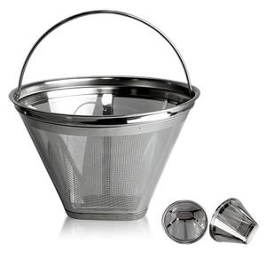 lot 10416 image: shuielai No 4 Stainless Steel Coffee Filter, Compatible with Moccamaster KBGV KBT and Technivorm Models 53935 53949 79318, Dishwasher Safe