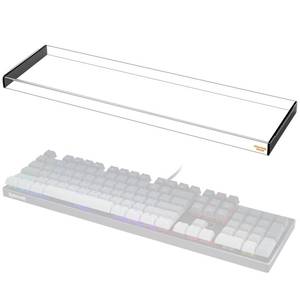 lot 10436 image: Redragon K556 Desing Wish Keyboard Cover, Water Resistant Half-Covered Acrylic Dust Cover Anti-Cat Lid