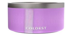 lot 11065 image: Coldest Dog Bowl - Anti Rust Metal, Non Slip, 3 Layers Insulated Stainless Steel Dog Bowls - Spill Proof & Heavy Duty - Water Bowl for Dogs, Cats, Dish Washer Safe (200 oz, Saturns Purple Glitter)