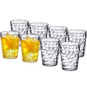 lot 11091 image: Amazing Abby - Iceberg - 10-Ounce Plastic Tumblers (Set of 8), Plastic Drinking Glasses, All-Clear Reusable Cups, Stackable, BPA-Free, Shatter-Proof, Dishwasher-Safe