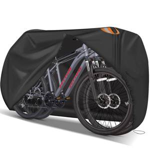 lot 11098 image: Zettum Bike Cover for 2 Bikes - Outdoor Bike Covers for Stationary 2 Bikes Heavy Duty & Waterproof, 600D Bicycle Covers for 2 eBike, Mountain Bike, Road Bike, Hybrid Bike, Beach Cruiser Bike Storage