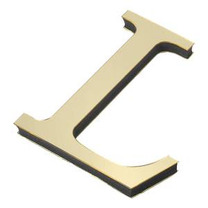lot 12298 image: PATIKIL 3D Acrylic Alphabet Mirror Wall Stickers Letter L Self-Adhesive Home Decor Letter Sign Art Sticker Decal for DIY Home Decoration Light Gold