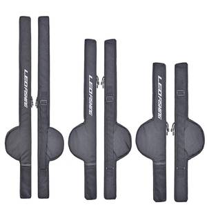 lot 12328 image: LEOFISHING Portable Fishing Rod Case Folding Fishing Pole Bag Fishing Pole Tackle Protective Cover Case Fishing Spinning Rod Bag Special Design for Fishing Poles with Reels 3 Size (Small)