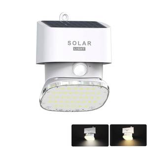 lot 12346 image: NJOYNOOK Solar Wall Light Outdoor, 3000K 4000K Solar Motion Lights 2000LM
