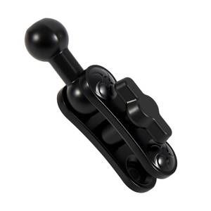 lot 12353 image: Cadbibe Aluminum 17mm0.67 Ball Mount Extension Adapter, 360° Rotation Extension Rod for Car Phone Holder, Compatible with GPS Mount, 2.12 Inch Double Socket Arm with 1.69 Inch Ball Adapter, Black