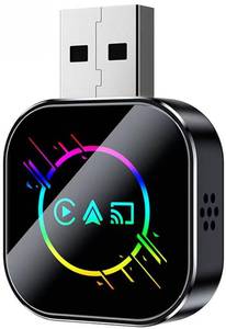 lot 12368 image: 2026 Upgrade 3-in-1 Wireless Bluetooth 5.0 Car Screen Mirror Adapter - Instant Wired Plug Play Mini USB for iPhoneAndroid Phone Mirroring & Carplay Link Built-in Cars (H-B, for Android)