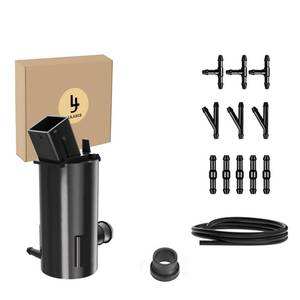 lot 14176 image: LILJUECE Windshield Washer Pump Fit HYUNDAI, Kia, Fit 2007-2013 Elantra, 2010-2015 Sonata, Washer Motor with 1x2M Hose & 11 Connectors - Replaces 98510-26000, 9851-1C000, 985102G000, 98510-1C500