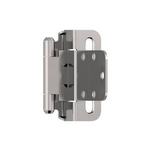 lot 14265 image: Amerock BPR756526 Cabinet Hinge 38 inch (10 mm) Inset Self Closing Partial Wrap Polished Chrome Kitchen Cabinet Door Hinge 1 Pair2 Pack Functional Hardware
