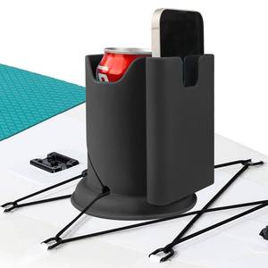 lot 14306 image: Paddleboard Cup Holder, Paddle Board and Kayak Drink Holder, 2-in-1 Drink & Phone Holder, Paddleboard Accessory for Surfboards, Canoes, SUPs, Kayaks, Boats (Black)