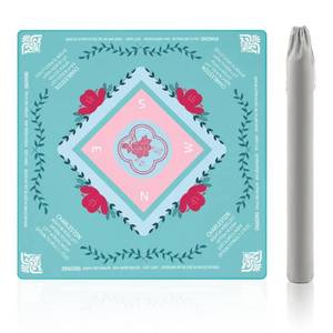lot 14307 image: YOMEYOT Mahjong Mat for Table 31.5 x 31.5 American Mah Jongg Mat