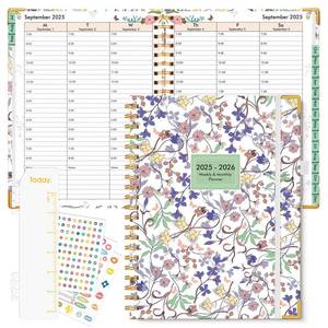 lot 14329 image: 2026 Appointment Book, Hardcover Planner 12 Months Weekly and Monthly (January 2026 - December 2026), 8.5x11 Daily Hourly Planner 60-Minute time Slots, Spiral Calendar Schedule Book for Work School Teacher Student, Purple Floral