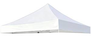 lot 19855 image: JANCANOPY White Canopy Replacement Cover Compatible with EZ UP 10 x 10 Commercial Canopy,ES100S,CSF 10WH STL,ES1002F, Encore II, Bonus 4PCS Weight Bags