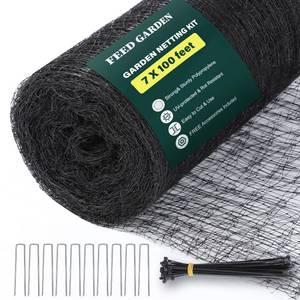 lot 19877 image: FEED GARDEN Deer Fence Netting Garden Netting Bird Netting - 7x100ft UV-Protected Garden Fence for Plant with 34 Fine Mesh - Includes 10 Stakes & 50 Zip Ties for Easy Installation