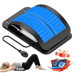 lot 19879 image: teepten Back Stretcher for Lower Back Pain Relief, Adjustable Lumbar Traction Device, Ergonomic Spine Board with Acupressure Points, Back Massager for Spinal Decompression and Scoliosis