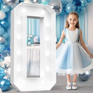 lot 19897 image: Ledido 4FT Marquee Light Up Letters O, Easy to Assemble Cool White Marquee Letters 4 Feet Tall for Indoor & Outdoor Events, Large Lighted Letter for Birthday Graduation Baby Shower Party Decorations