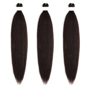lot 20042 image: Roeula 4# Medium Brown Pre Stretched Braiding Hair 14 Inch 3 Packs Medium Brown Braiding Hair Pre Stretched Synthetic Braids (4# Medium Brown, 14 Inch (pack of 3))