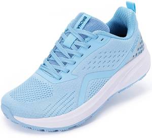 lot 20435 image: BRONAX Womens Wide Tennis Running Shoes Walking Jogging Workout Outdoor Size 9w Rubber Sole Breathable Gym Cross Training Sneakers Lightweight Female Footwear Light Blue 40 (US 9-9.5L)