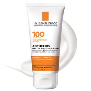 lot 20450 image: La Roche-Posay Anthelios Melt-In Milk Sunscreen SPF 100, Sunscreen For Body & Face, Broad Spectrum SPF  Antioxidants, Oil Free, For Sun Sensitive Skin, Oxybenzone Free