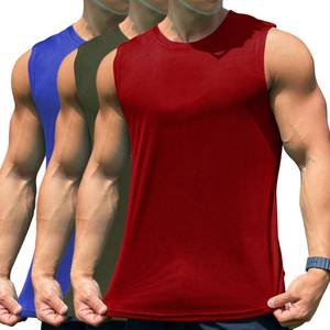 lot 20463 image: VUNINOOKY Mens Tank Tops, 3 Pack Sleeveless Workout Mesh Quick Dry Athletic Running Gym Muscle Fitness Shirts (US, Alpha, XX-Large, Regular, Regular, RedArmyRoyal Blue)