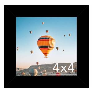 lot 20472 image: JCJMY 4x4 Picture Frame Black for Wall Hanging or Tabletop, Wall Mounting Horizontally or Vertically, 4 x 4 Wall Gallery Poster Photo Frame with Shatter Resistant Plexiglass, Black