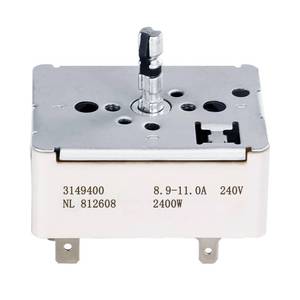 lot 20494 image: Wp3149400 3149400 3148954 3148953 Range Surface Burner Infinite Switch is for Larger Surface Element, Compatible with Whirlpool and Kenmore, Replaces WP3148953, 311846, 311858, 311859, 314140, 3149400