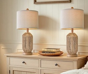 lot 5927 image: oneach Table Lamp Model AMZ-T1294BL-U Set of 2