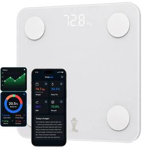 lot 1429 image: Smart Scale for Body Weight & Body Composition �� Body Fat Scale with BMI, Muscle & Visceral Fat Tracking, Personalized Insights & Adaptive Coaching