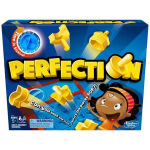 lot 1438 image: Hasbro Gaming Perfection Game for Preschoolers and Kids Ages 5 and Up, Popping Shapes and Pieces, Preschool Board Games for 1 or More Players