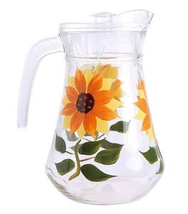 lot 2026 image: Grant Howard 52130 Sunflower Hand Painted Pitcher, 40 oz.