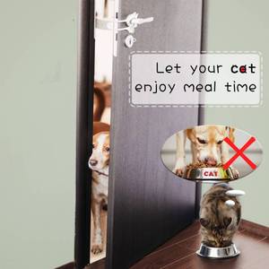 lot 2029 image: Elilier Cat Door Latch Holder,��8 Adjustable Sizes�� Stronger Flex Cat Door Stopper, Keep Door Open 1.5 to 8, Lets Cats in and Keeps Dogs Out of Litter & Food, No Tool Required & No Wall Damage