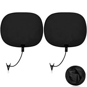 lot 2039 image: Amylove 1 Pcs Laptop Sun Shade, Laptop Visor for Working Outside with Flexible and Adjustable Clips Stand Shade Cover for Notebook Portable Computers Beach Chairs, Pets and Strollers (Black)