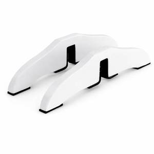 lot 2047 image: WELLAND Support Feet for 360 Degree Configurable Gate Collection, White, A Pair