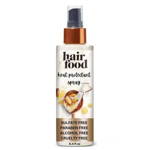 lot 2049 image: Hair Food Coconut & Argan Oil Heat Protectant Leave-In Spray for All Hair Types, 450°F Heat Protection, Sulfate-Free, Paraben-Free, Dye-Free, Alcohol-Free, Adds Shine, 6.4 Fl Oz