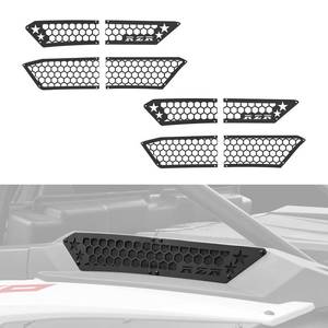 lot 2089 image: XUTVOTOR Air Intake Cover for Polaris RZR XP 1000, Aluminum Air Intake Filter Bezel Combined Mesh Engine Side Vent Grill for Polaris RZR XP 1000XP 4 1000 2024 2025 Accessories(8PCS)