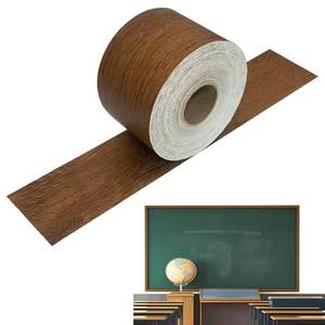 lot 2094 image: NICETICKE 66 Feet Wood Grain Classroom Bulletin Board Border (Wood Grain ��)