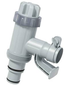 lot 2496 image: PATENTED Deeroll Pool Plunger Valve Plus for Above Ground Pool - 2-in-1 Plunger Valve Replacement Parts, Pool Accessories 14 Inch Pool Pipe Holder with Plunger Valve
