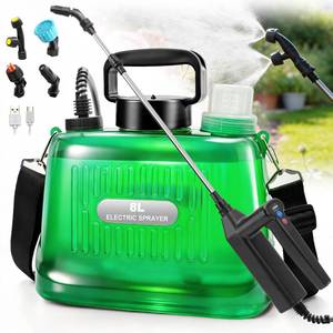 lot 3852 image: SideKing 2 Gallon Battery Powered Sprayer, Electric Garden Sprayer with 3 Adjustable Pressures & Telescopic Wand, Rechargeable Weed Sprayer for Lawn, Yard & Pest Control, 4 Nozzles Included