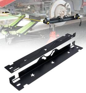 lot 3859 image: Rynharta Premium Wheel Alignment Tool with Hanging Holes, Stainless Steel Toe Alignment Tool Plates, Black