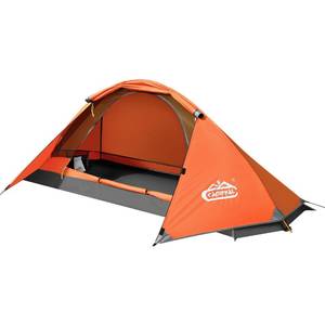 lot 3875 image: camppal 1 Person Tent for Camping Hiking Mountain Hunting Backpacking Tents 4 Season Resistance to Windproof Rainproof and Waterproof
