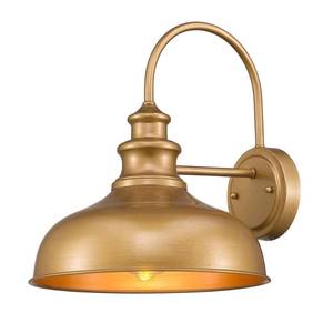 lot 3880 image: zeyu Modern Barn Lighting, 11 inches Barn Light Fixture Indoor in Hand-Painted Gold Finish, 02A390 AG