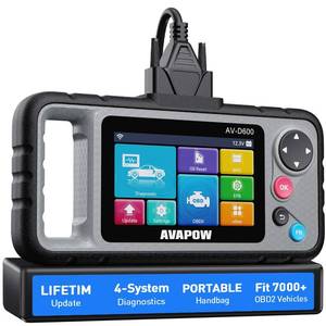 lot 3901 image: AVAPOW AV-D600 4 Systems OBD2 Scanner EngineTransmissionSRSABS Diagnostic Tool, Oil ResetEPB ResetBattery Match, Car Code Reader with Auto VIN, WiFi Lifetime Update, Compatible with 7000 Cars