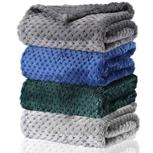 lot 4121 image: Frienda 4 Pcs Baby Fuzzy Blanket Fluffy Baby Blanket for Boys Girls Soft Warm Infant Newborn Toddler Receiving Nursery Bed Supplies, 32 x 24 Inch(Dark Color)