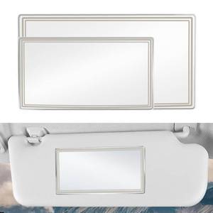 lot 4364 image: Car Sun Visor Mirrors, 2 Pcs Hd Stainless Steel Automobile Seatback Mirror - Portable, Self-Adhesive, Universal for Cars Truck SUV Vehicle