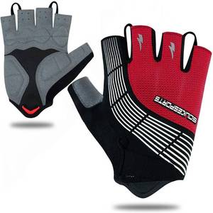 lot 4410 image: Souke Sports Cycling Bike Gloves Padded Half Finger Bicycle Gloves Shock-Absorbing Anti-Slip Breathable MTB Road Biking Gloves for MenWomen