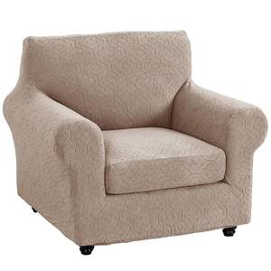 lot 4412 image: FUANGUI 2 Piece Chair Covers Stretch Arm Covers Chair Couch Covers, Armchair Slipcover with Separate Chair Cushion Cover, Floral Washable Chair Protector for Living Room,19
