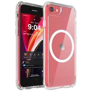 lot 4425 image: WRJ Magnetic Clear Case for iPhone 78SE 2022SE 2020 4.7-Inch,Compatible with Magsafe Military Grade Drop Protection Non-Yellowing Anti-Scratch Ultra Slim Transparent Shockproof Phone Case-Clear