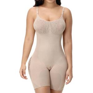 lot 4429 image: SHAPESHE Faja Bodysuit for Women Shapewear Tummy Control Tan(short) Large