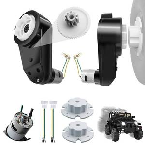 lot 4432 image: JRRXM 2PCS 24V RS555 35000RPM High-Speed Steel Gears Motor Gearbox for Power Wheels Motor Upgrade,18V-24V Ride on Car DC Motor Conversion Kit Replacement Motors Parts,High Torque,Fast
