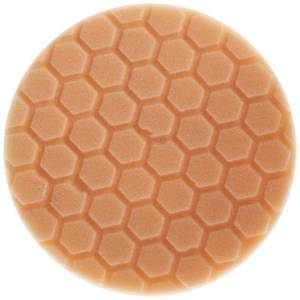lot 4439 image: Chemical Guys BUFX_102HEX6 BUFX_102_HEX6 Hex-Logic Medium-Heavy Cutting Pad, Orange (6.5 Inch Pad Made for 6 Inch Backing Plates), 1 Pad Included