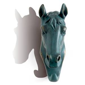lot 4451 image: HERNGEE Horse Head Single Wall HookHanger Animal Shaped Coat Hat Hook Heavy Duty, Rustic, Decorative Gift (Bronze)